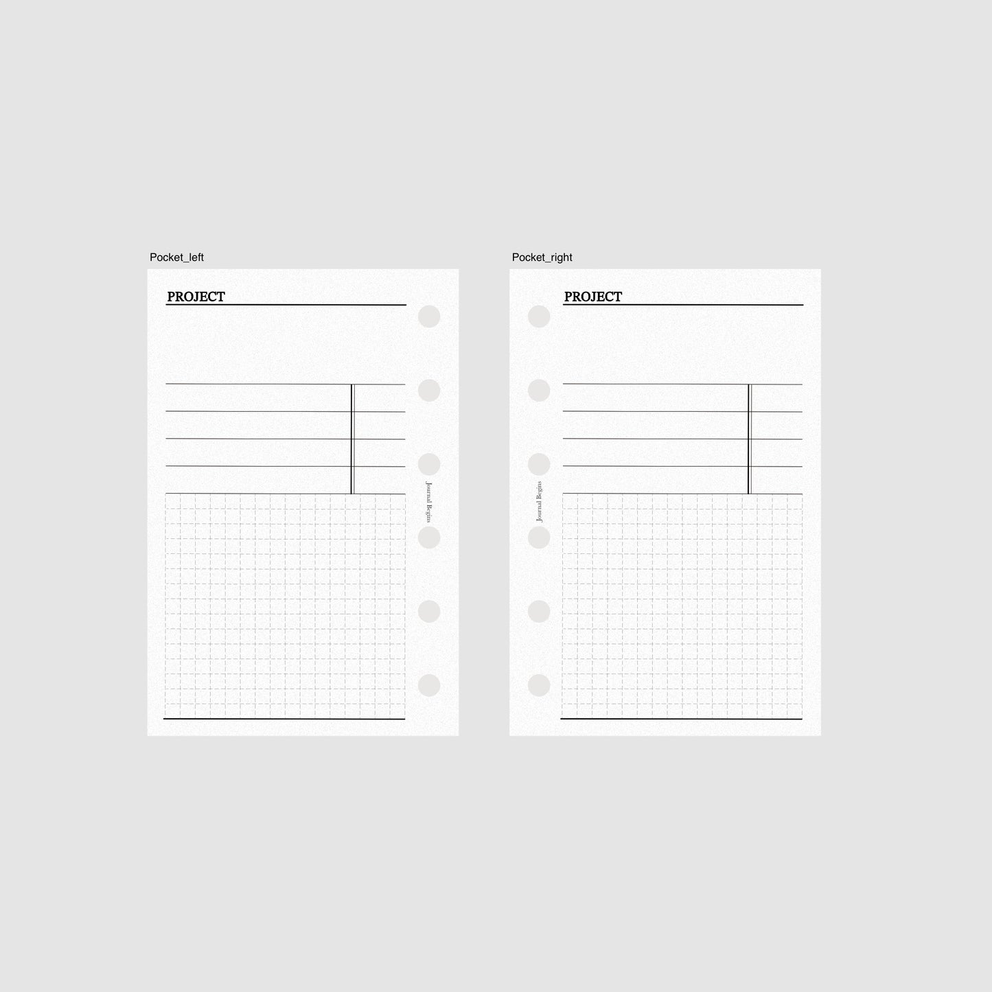 Project Planner Inserts